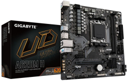 Дънна платка GIGABYTE A620M H, AM5, 2х DDR5, 1000 Mb/s, 1x HDMI, DisplayPort, Micro ATX