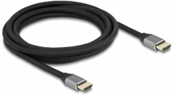 Кабел/адаптер Кабел Delock Ultra High Speed, HDMI мъжко - HDMI мъжко, 48 Gbit-s, 8K 60 Hz, 3 м, Сив