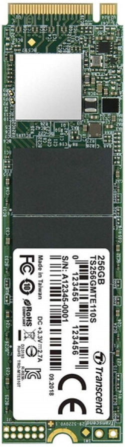 Хард диск / SSD Transcend 256GB, M.2 2280,PCIe Gen3x4, 3D TLC, DRAM-less