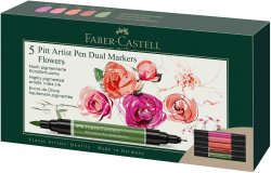 Канцеларски продукт Faber-Castell Акварелен маркер Albrecht Durer, Flowers, 5 цвята