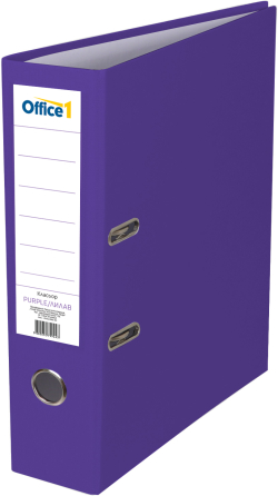 Канцеларски продукт Office 1 Класьор, 8 cm, PP, без метален кант, лилав