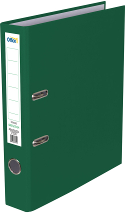 Канцеларски продукт Office 1 Класьор, 5 cm, PP, без метален кант, зелен