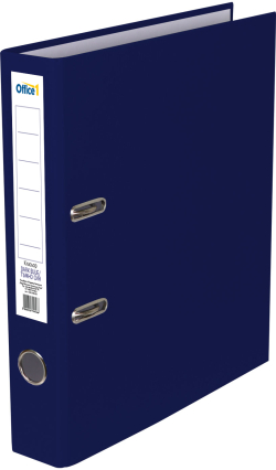 Канцеларски продукт Office 1 Класьор, 5 cm, PP, без метален кант, тъмносин
