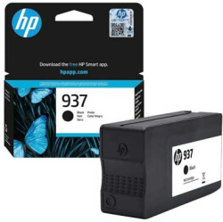 Касета с мастило HP Патрон 4S6W5NE, No937, 1450 страници-5%, Black