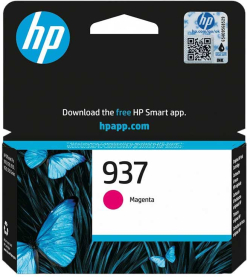 Касета с мастило HP Патрон 4S6W3NE, No937, 800 страници-5%, Magenta