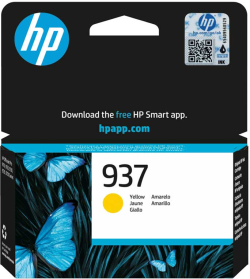 Касета с мастило HP Патрон 4S6W4NE, No937, 800 страници-5%, Yellow