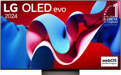 Телевизор LG OLED65C41LA, 65" OLED 4К UHD, 144Hz, HDMI, USB, Airplay 2, Multi View, Черен