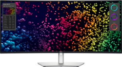 Монитор DELL Геймърски UltraSharp U4025QW 40" Curved, 5120x2160, WUHD, 120Hz, IPS AG, 21:9, 1000:1