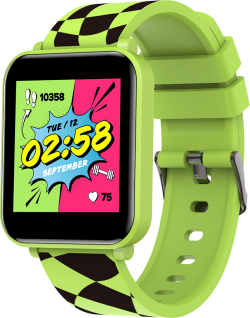 Смарт часовник CANYON kids watch Joyce KW-43 DUAL BT Music Зелен/черен