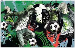 Herma Подложка за бюро Street Soccer, двустранна, 55 х 35 cm, футбол