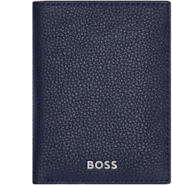 Продукт Hugo Boss Калъф за карти Classic Grained, с 16 отделения, тъмносин