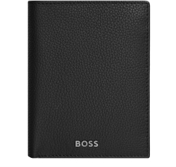 Продукт Hugo Boss Калъф за карти и монети Classic Grained, черен