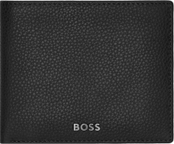 Продукт Hugo Boss Портфейл Classic Grained, с капак и отделение за монети, черен