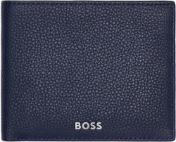 Продукт Hugo Boss Портфейл Classic Grained, с отделение за монети, тъмносин