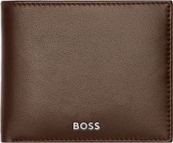 Продукт Hugo Boss Портфейл Classic Smooth, с отделение за монети, кафяв