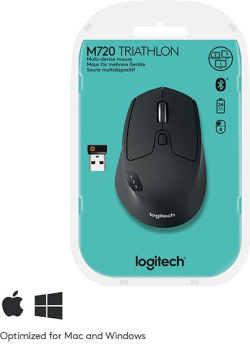 МИШКА LOGITECH M720 - Wireless - 1000 DPI - Черна