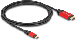 Кабел/адаптер Delock USB Type-C to HDMI Cable, 8K 60 Hz, HDR, USB Type-C, 144 Hz, Черен