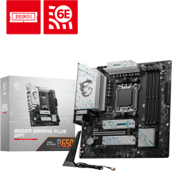 Дънна платка MSI B650M Gaming Plus WIFI, AM5, 4х DDR5, 802.11ax, LAN, ВТ 5.3