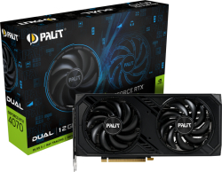 Видеокарта PALIT GeForce RTX 4070 Dual 12GB GDDR6X, 1х HDMI 2.1a,