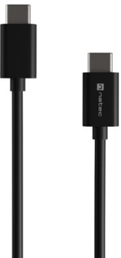 Кабел/адаптер Natec USB-C(M) -- USB-C (M) 2.0 cable 1m pd 100w Black