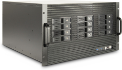 Кутия Inter-Tech Server 6U-6520, За сървър, ATX, SSI EEB, 2x 2.5'', 2x USB 3.2 Gen 1, Черен