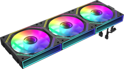 Gamemax Комплект вентилатори Fan Pack 3-in-1 3x120mm - FN12A-S3I Black, Daisy-Chain, Addressable RGB