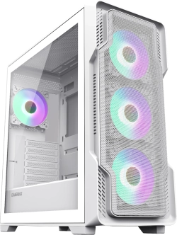 Gamemax кутия Case EATX - SIEGE White - Addressable RGB