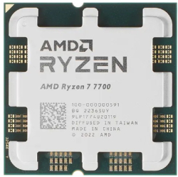 Процесор AMD Ryzen 7 7700, 8C-16T, 3.80 - 5.30 GHz, 32MB cache, 65 W, AMD Wraith Prism