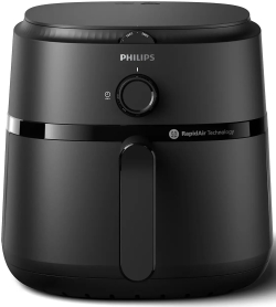  Philips Airfryer Series 1000, 1700 W, 6.2 литра, 0.8кг вместимост, Термоизолиран, Черен