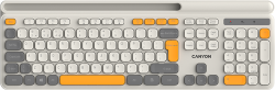 Клавиатура CANYON keyboard HKB-W03 EN AAA Wireless Beige