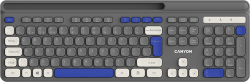 Клавиатура CANYON keyboard HKB-W03 EN AAA Wireless Grey