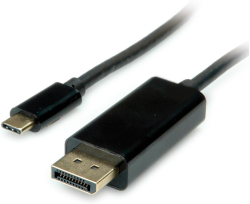 Кабел/адаптер VALUE S3732-10 : Кабел Type C - DisplayPort, 1.2, 4K, M-M, 1.0 м