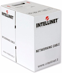 Инсталационен LAN кабел  INTELLINET 704663 : Кабел UTP, Cat.6, 305.0 м box, 23 AWG, сив