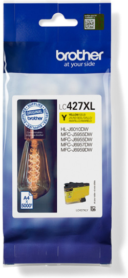 Касета с мастило ГЛАВА ЗА BROTHER MFC-J5955DW/J6955DW/J6957DW - Yellow - PN LC427XLY (LC-427XLY)
