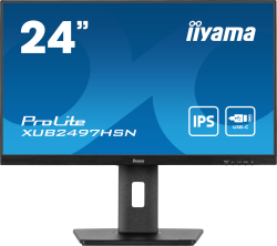 Монитор IIYAMA XUB2497HSN-B1, 23.8'', IPS LED panel, 16:9, FHD 1920x1080, 1ms, 250cd/m2