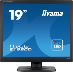 Монитор IIYAMA E1980D-B1, 19'', TN panel, 1280x1024, 5:4, 250 cd/m2, 1000:1, 5ms, VGA, DVI