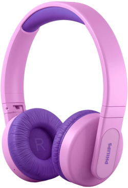 Слушалки PHILIPS Kids Bluetooth headphones maximum volume limited to 85 dB розови