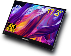 Монитор Verbatim PMT-17-4K Portable Touchscreen 17.3" 4K Ultra HD Metal Housing