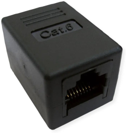 Розетка VALUE 21.99.3001 : RJ-45 Modular Coupler, Cat.6 (Class E), UTP, черен