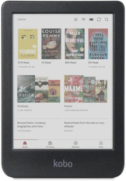 Картов четец Kobo Clara Color e-Book Reader, E Ink Kaleido сензорен екран 6 инча цветен