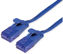 Медна пач корда VALUE 21.99.2053 : Кабел UTP Cat.6A (Class EA), extra-flat, син, 3м на най-ниска цени