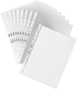 Durable Джоб за документи Premium, кристал, 80 микрона, 10 броя