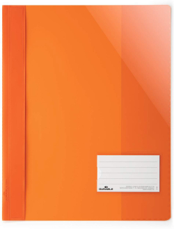 Durable Папка, A4+, PP, с джоб за визитка, оранжева