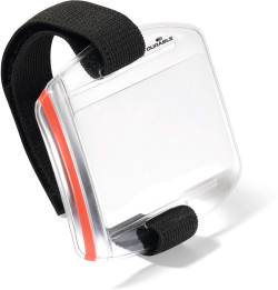 Канцеларски продукт Durable Бадж за ръка Outdoor Secure, прозрачен, 10 броя