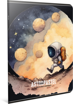 Gipta Тетрадка Astropastel, А4, бяла хартия, малки квадратчета, 60 листа