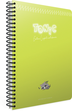 Канцеларски продукт Тетрадка Tonik, А4, бяла хартия, малки квадратчета, картонена корица, 80 листа