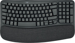 Клавиатура LOGITECH Wave Bluetooth ergonomic keyboard - GRAPHITE - US INT'L