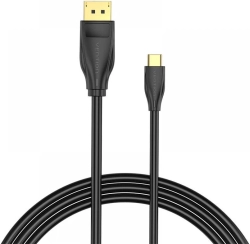 Кабел/адаптер Vention кабел Cable Type-C to DisplayPort - 1.5m 8K Black - CGYBG