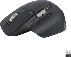 Геймърска МИШКА LOGITECH MX MASTER 3S - Wireless - Graphite - PN 910-006559
