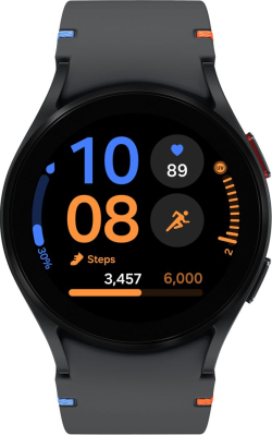 Смарт часовник Samsung Galaxy Watch FE, 1.2" Super AMOLED, NFC, BT 5.3, 247 mAh, 5ATM, Черен